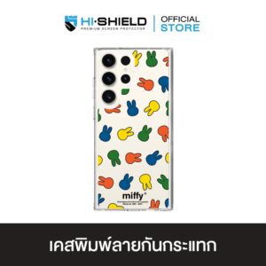 [S24ultra,S23ultra] HI-SHIELD เคสใสกันกระแทก Samsung รุ่น Miffy001