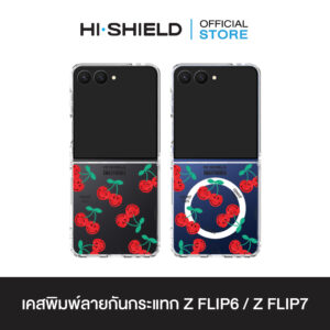 [ZFLIP7 / ZFLIP6] HI-SHIELD เคสใสกันกระแทก Samsung ZFLIP7 / ZFLIP6 รุ่น Smileyworld Fruity3