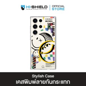 [S25ultra,S24ultra,S23ultra] HI-SHIELD เคสใสกันกระแทก Samsung รุ่น Smiley048