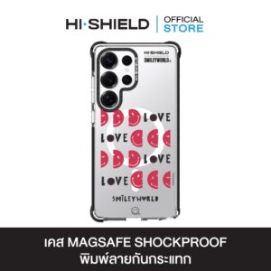 HI-SHIELD Magsafe Shockproof Case รุ่น Smileyworld Smiley063 [SAMSUNG S24 Ultra,S25 Ultra] -เคสแม่เหล็กกันกระแทก