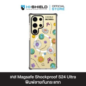 HI-SHIELD Magsafe Shockproof Case รุ่น SmileyWorld8 [SAMSUNG S24 Ultra , S25 Ultra] - เคสแม่เหล็กกันกระแทก