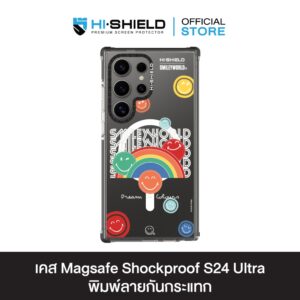 HI-SHIELD Magsafe Shockproof Case รุ่น Happy Smile6 [SAMSUNG S24 Ultra , S25 Ultra] - เคสแม่เหล็กกันกระแทก