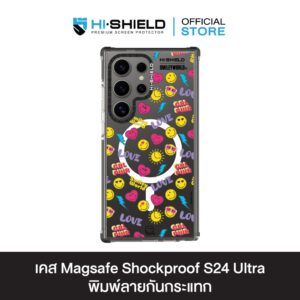 HI-SHIELD Magsafe Shockproof Case รุ่น Happy Smile7 [SAMSUNG S24 Ultra , S25 Ultra] - เคสแม่เหล็กกันกระแทก