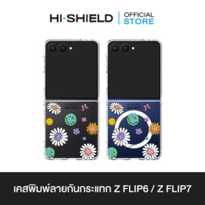 [ZFLIP7 / ZFLIP6] HI-SHIELD เคสใสกันกระแทก Samsung ZFLIP7 / ZFLIP6 รุ่น Smiley008