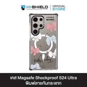 HI-SHIELD Magsafe Shockproof Case รุ่น Smileyworld Charming Bow2 [SAMSUNG S24 Ultra , S25 Ultra] - เคสแม่เหล็กกันกระแทก
