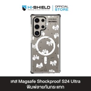HI-SHIELD Magsafe Shockproof Case รุ่น Smileyworld Charming Bow3 [SAMSUNG S24 Ultra , S25 Ultra] - เคสแม่เหล็กกันกระแทก