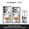 HI-SHIELD Magnetic Mirror Case รุ่น Miffy MF005 - เคสแม่เหล็กกระจกเงากันกระแทก [iPhone15/iPhone16/iPhone17/S25Ultra/S26Ultra]