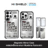 HI-SHIELD Magnetic Mirror Case รุ่น Smiley SW055 - เคสแม่เหล็กกระจกเงากันกระแทก [iPhone15/iPhone16/iPhone17/S25Ultra/S26Ultra]