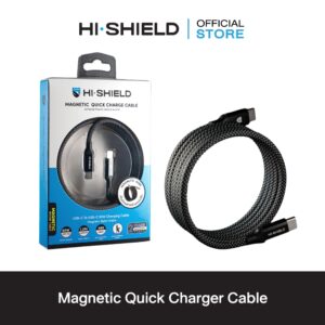 HI-SHIELD Magnetic Quick Charger Cable [USB-C to USB C 60W] - สายชาร์จ พร้อมระบบแม่เหล็กจัดเก็บอัตโนมัติ