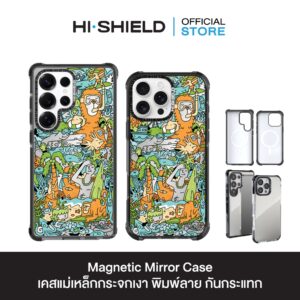 HI-SHIELD Magnetic Mirror Case รุ่น KAMO S185 - เคสแม่เหล็กกระจกเงากันกระแทก [15Pro/15ProMax/16Pro/16ProMax/S25Ultra]