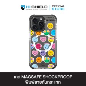 HI-SHIELD Magsafe Shockproof Case รุ่น SmileyWorld3 [iPhone17/iPhone16/iPhone15/iPhone14] - เคสแม่เหล็กกันกระแทก