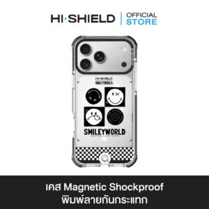 HI-SHIELD Magsafe Shockproof Case รุ่น Smileyworld Smiley073 [iPhone17/iPhone16/iPhone15/iPhone14] - เคสแม่เหล็ก