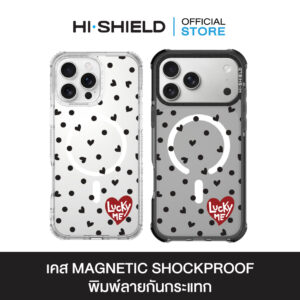 HI-SHIELD Magsafe Shockproof Case รุ่น Polka Dot S189 [iPhone17/iPhone16/iPhone15/iPhone14] - เคสแม่เหล็ก