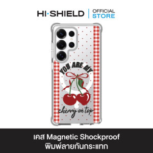 HI-SHIELD Magsafe Shockproof Case รุ่น Polka Dot S190 [SAMSUNG S24 Ultra , S25 Ultra] - เคสแม่เหล็กกันกระแทก