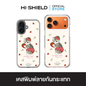 HI-SHIELD เคสใสกันกระแทก iPhone รุ่น Mofusand FS002 [เคส iPhone17,iPhone16,iPhone15,iPhone14,iPhone13]