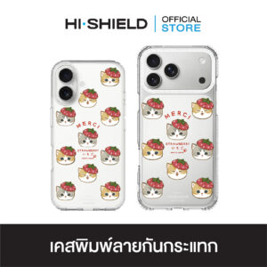 HI-SHIELD เคสใสกันกระแทก iPhone รุ่น Mofusand FS003 [เคส iPhone17,iPhone16,iPhone15,iPhone14,iPhone13]