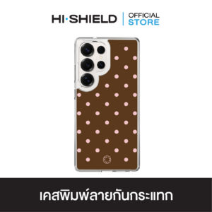 [S25ultra,S24ultra,S23ultra] HI-SHIELD เคสใสกันกระแทก Samsung รุ่น Polkadot S205