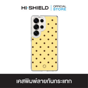 [S25ultra,S24ultra,S23ultra] HI-SHIELD เคสใสกันกระแทก Samsung รุ่น Polkadot S208
