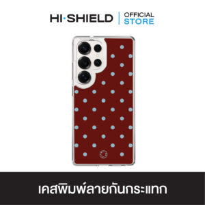 [S25ultra,S24ultra,S23ultra] HI-SHIELD เคสใสกันกระแทก Samsung รุ่น Polkadot S211