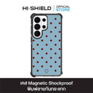 HI-SHIELD Magnetic Shockproof Case รุ่น Polkadot S210 [SAMSUNG S24Ultra,S25Ultra,S26Ultra] - เคสแม่เหล็กกันกระแทก