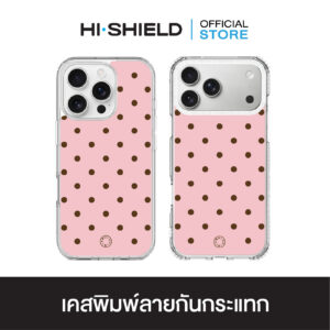 HI-SHIELD เคสใสกันกระแทก iPhone รุ่น Polkadot S204 [เคส iPhone17,iPhone16,iPhone15,iPhone14,iPhone13,iPhone12]