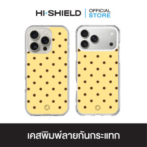 HI-SHIELD เคสใสกันกระแทก iPhone รุ่น Polkadot S208 [เคส iPhone17,iPhone16,iPhone15,iPhone14,iPhone13,iPhone12]