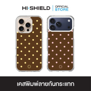 HI-SHIELD เคสใสกันกระแทก iPhone รุ่น Polkadot S209 [เคส iPhone17,iPhone16,iPhone15,iPhone14,iPhone13,iPhone12]
