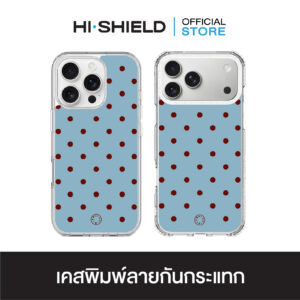 HI-SHIELD เคสใสกันกระแทก iPhone รุ่น Polkadot S210 [เคส iPhone17,iPhone16,iPhone15,iPhone14,iPhone13,iPhone12]