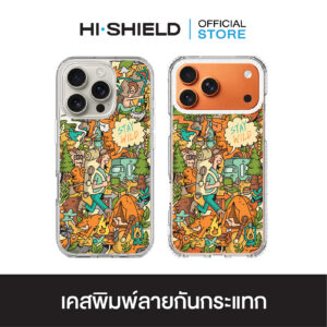 HI-SHIELD เคสใสกันกระแทก iPhone รุ่น KAMO S212 [เคส iPhone17,iPhone16,iPhone15,iPhone14,iPhone13,iPhone12]