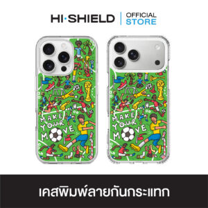 HI-SHIELD เคสใสกันกระแทก iPhone รุ่น KAMO S214 [เคส iPhone17,iPhone16,iPhone15,iPhone14,iPhone13,iPhone12]