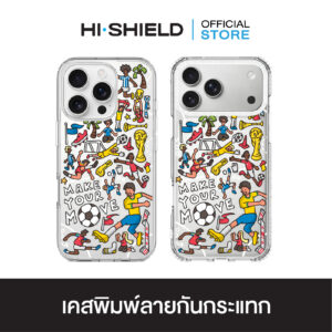HI-SHIELD เคสใสกันกระแทก iPhone รุ่น KAMO S215 [เคส iPhone17,iPhone16,iPhone15,iPhone14,iPhone13,iPhone12]