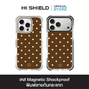 HI-SHIELD Magnetic Shockproof Case รุ่น Polkadot S209 [iPhone17/iPhone16/iPhone15/iPhone14] - เคสแม่เหล็ก