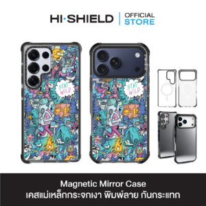HI-SHIELD Magnetic Mirror Case รุ่น KAMO S213 - เคสแม่เหล็กกระจกเงากันกระแทก [iPhone15/16/17/S25/S26Ultra]