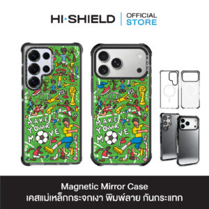 HI-SHIELD Magnetic Mirror Case รุ่น KAMO S214 - เคสแม่เหล็กกระจกเงากันกระแทก [iPhone15/16/17/S25/S26Ultra]