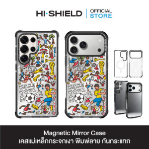 HI-SHIELD Magnetic Mirror Case รุ่น KAMO S215 - เคสแม่เหล็กกระจกเงากันกระแทก [iPhone15/16/17/S25/S26Ultra]