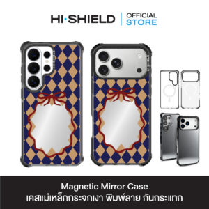 HI-SHIELD Magnetic Mirror Case รุ่น Frame S218 - เคสแม่เหล็กกระจกเงากันกระแทก [iPhone15/16/17/S25/S26Ultra]