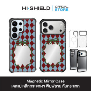 HI-SHIELD Magnetic Mirror Case รุ่น Frame S219 - เคสแม่เหล็กกระจกเงากันกระแทก [iPhone15/16/17/S25/S26Ultra]