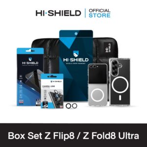[ZFlip8 / ZFold8] HI-SHIELD Box Set Z Flip8 / Z Fold8 - ฟิล์มกระจก ฟิล์มกล้อง เคส [แถมคูปองติดฟิล์มฟรี]