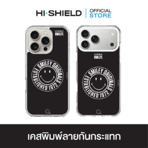 HI-SHIELD เคสใสกันกระแทก iPhone รุ่น Smiley SL001 [เคส iPhone17,iPhone16,iPhone15,iPhone14,iPhone13]