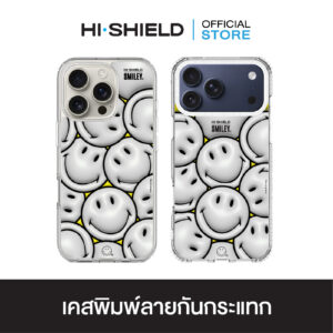 HI-SHIELD เคสใสกันกระแทก iPhone รุ่น Smiley SL002 [เคส iPhone17,iPhone16,iPhone15,iPhone14,iPhone13]