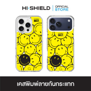 HI-SHIELD เคสใสกันกระแทก iPhone รุ่น Smiley SL003 [เคส iPhone17,iPhone16,iPhone15,iPhone14,iPhone13]
