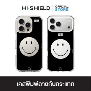 HI-SHIELD เคสใสกันกระแทก iPhone รุ่น Smiley SL004 [เคส iPhone17,iPhone16,iPhone15,iPhone14,iPhone13]