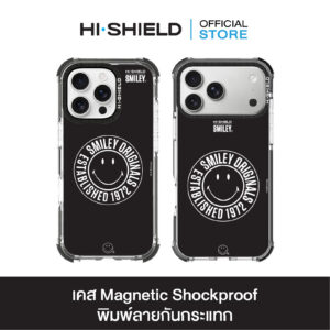 HI-SHIELD Magsafe Shockproof Case รุ่น Smiley SL001 [iPhone17/iPhone16/iPhone15/iPhone14] - เคสแม่เหล็ก