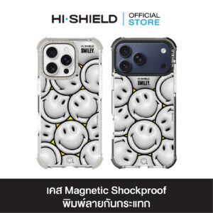 HI-SHIELD Magsafe Shockproof Case รุ่น Smiley SL002 [iPhone17/iPhone16/iPhone15/iPhone14] - เคสแม่เหล็ก