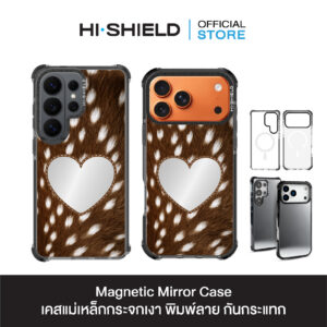 HI-SHIELD Magnetic Mirror Case รุ่น Animal S220 - เคสแม่เหล็กกระจกเงากันกระแทก [iPhone15/16/17/S25/S26Ultra]