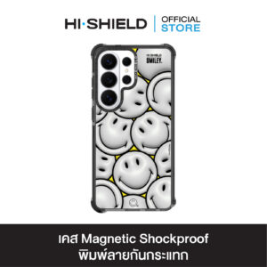 HI-SHIELD Magnetic Shockproof Case รุ่น Smiley SL002 [SAMSUNG S24Ultra,S25Ultra,S26Ultra] - เคสแม่เหล็กกันกระแทก