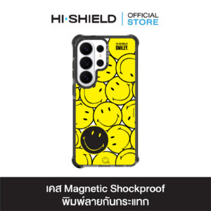 HI-SHIELD Magnetic Shockproof Case รุ่น Smiley SL003 [SAMSUNG S24Ultra,S25Ultra,S26Ultra] - เคสแม่เหล็กกันกระแทก