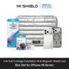 [iPhone18] HI-SHIELD Selected 2.5D Full coverage Box Set [BS3] - ฟิล์มกระจก ฟิล์มกล้อง เคสกันกระแทก 1.5 ม. [ชุดติดตัั้ง]