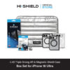 [iPhone18 Ultra] HI-SHIELD 2.5D Triple Strong AR Glass Box Set - ฟิล์มกระจก+กล้อง เคสกันกระแทก 1.5 ม. [คูปองติดตั้ง]