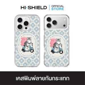 HI-SHIELD เคสใสกันกระแทก iPhone รุ่น Mofusand FS007 [เคส iPhone18/17/16/15/14/13/12/11]
